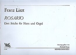 Franz Liszt Notenblätter Rosario 3 Stücke