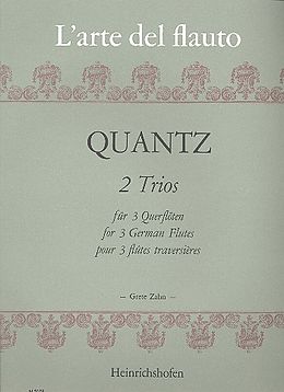Johann Joachim Quantz Notenblätter 2 Trios