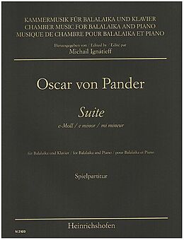 Oscar von Pander Notenblätter Suite e-Moll für Balalaika