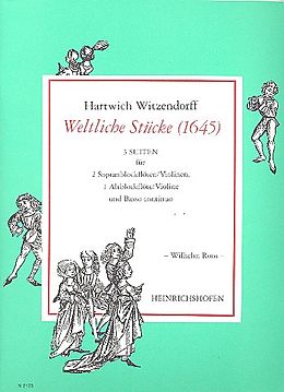 Hartwich Witzendorff Notenblätter Weltliche Stücke (1645)