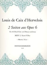 Louis de Caix d'Hervelois Notenblätter Suite F-Dur op.6 für