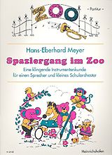 Hans-Eberhard Meyer Notenblätter Spaziergang im Zoo Partitur