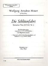 Wolfgang Amadeus Mozart Notenblätter Die Schlittenfahrt KV605,3