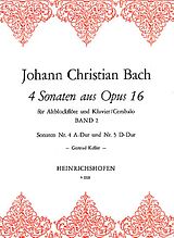 Johann Christian Bach Notenblätter 4 Sonaten aus op.16 Band 2 (Nr.4-5)