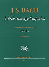 Johann Sebastian Bach Notenblätter 5 dreistimmige Sinfonien