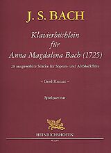 Johann Sebastian Bach Notenblätter Klavierbüchlein für Anna Magdalena