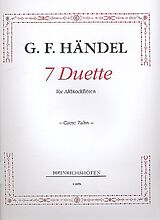 Georg Friedrich Händel Notenblätter 7 Duette