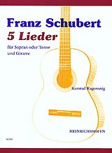 Franz Schubert Notenblätter 5 Lieder für hohe Singstimme
