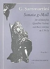 Giovanni Battista Sammartini Notenblätter Sonate g-Moll op.1,1a