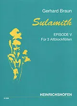 Gerhard Braun Notenblätter Sulamith aus dem Hohen Lied