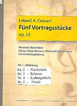 Leland A. Cossart Notenblätter 5 Vortragsstücke op.23 - SET