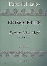 Joseph Bodin de Boismortier Notenblätter Konzert e-Moll op.15 Nr.6 für