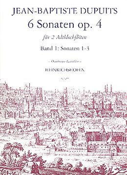 Jean Baptiste Dupuits Notenblätter 6 Sonaten op.4 Band 1 (Nr.1-3)