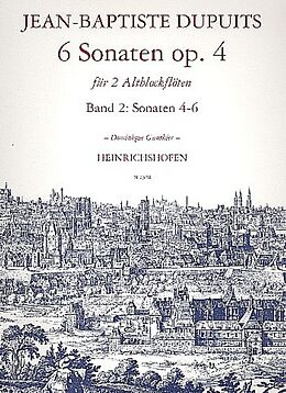 Édouard Dupuy Notenblätter 6 Sonaten op.4 Band 2 (Nr.4-6) für