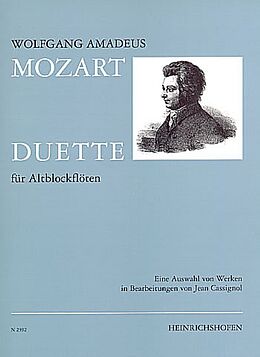 Wolfgang Amadeus Mozart Notenblätter Duette