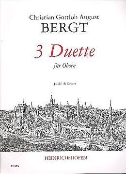Christian Gottlob Bergt Notenblätter 3 Duette