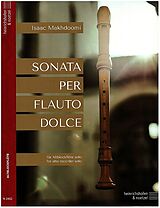 Isaac Makhdoomi Notenblätter Sonata per Flauto dolce