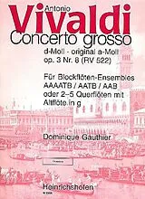 Antonio Vivaldi Notenblätter Concerto grosso d-Moll op.3,8 RV522