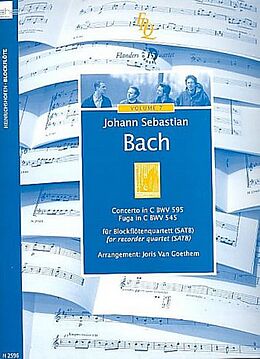 Johann Sebastian Bach Notenblätter Concerto C-Dur BWV595 und Fuga C-Dur BWV594