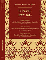 Johann Sebastian Bach Notenblätter Sonate BWV1014