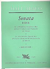 Evaristo Felice Dall'Abaco Notenblätter Sonate B-Dur