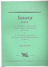 Evaristo Felice Dall'Abaco Notenblätter Sonate B-Dur