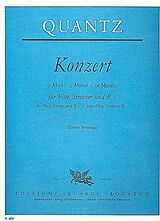 Johann Joachim Quantz Notenblätter Konzert c-Moll für Flöte, Streicher und