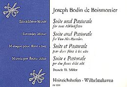 Joseph Bodin de Boismortier Notenblätter Suite für 2 Altblockflöten