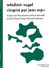 Wladimir Vogel Notenblätter Inspiré par Jean Arp für Flöte, Klarinette