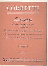 Michel Corrette Notenblätter Concerto C-Dur La choisy
