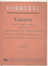 Michel Corrette Notenblätter Concerto C-Dur La choisy