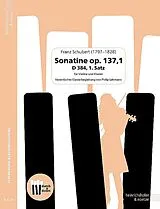 Franz Schubert Notenblätter Sonatine op.137,1 D 384, 1. Satz