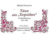 Michael Praetorius Notenblätter Tänze aus der Sammlung Terpsichore