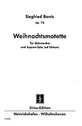 Siegfried Borris Notenblätter Weihnachtsmotette op.76 für