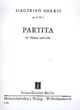 Siegfried Borris Notenblätter Partita op.27,3