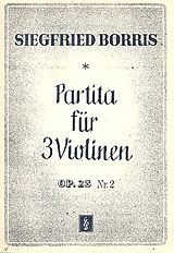 Siegfried Borris Notenblätter Partita op.23,2