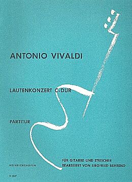 Antonio Vivaldi Notenblätter Konzert C-Dur für Laute und Orchester