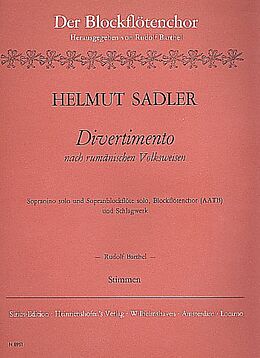 Helmut Sadler Notenblätter Divertimento nach rumänischen