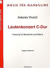 Antonio Vivaldi Notenblätter Lautenkonzert C-Dur Fassung