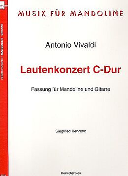 Antonio Vivaldi Notenblätter Lautenkonzert C-Dur Fassung
