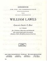 William Lawes Notenblätter Consort-Suite C-Dur