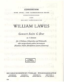 William Lawes Notenblätter Consort-Suite C-Dur