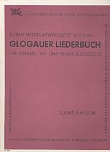  Notenblätter Glogauer Liederbuch (Auswahl)
