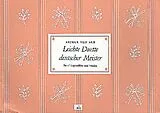 Karl Friedrich Abel Notenblätter Leichte Duette deutscher Meister
