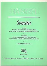 Georg Friedrich Händel Notenblätter Sonate C-Dur