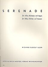 Richard Rudolf Klein Notenblätter Serenade für Oboe, Klarinette