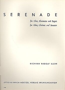 Richard Rudolf Klein Notenblätter Serenade für Oboe, Klarinette