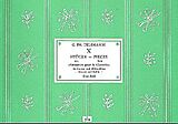 Georg Philipp Telemann Notenblätter 10 Stücke aus Fantaisies pour le Clavecin