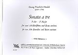 Georg Friedrich Händel Notenblätter Sonata à tre F-Dur