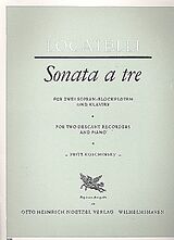 Pietro Antonio Locatelli Notenblätter Sonata a tre für